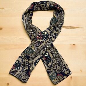 24K Neck Scarf Women's 48" Multicolor Boho Paisley Abstract Accessory Necktie